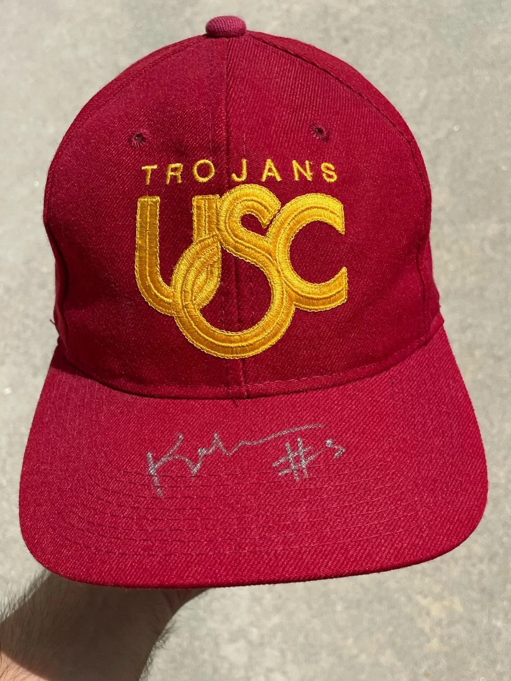 Vtg 80’s USC Keyshawn Johnson Signed Official NCAA College Snapback Hat JSA Cert